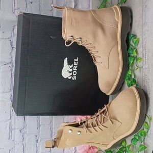 Sorel Hi Line Platform Lace Combat Boot NIB